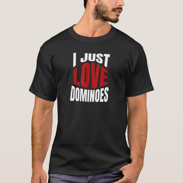 Camiseta Eu Amo Dominoes (Frente)