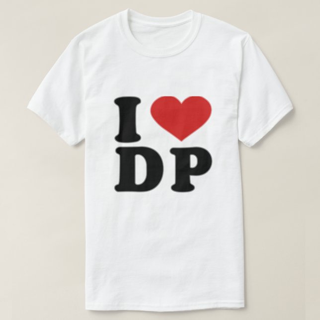 CAMISETA EU AMO DP (Frente do Design)