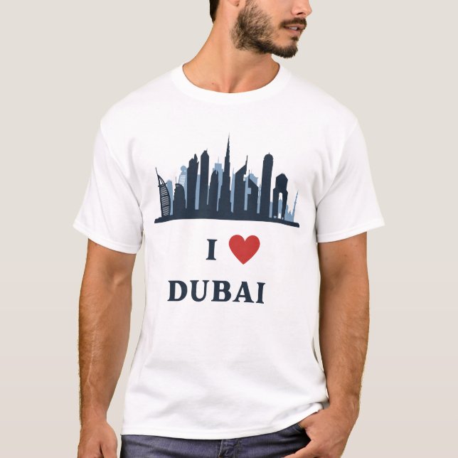 Camiseta Eu Amo Dubai (Frente)
