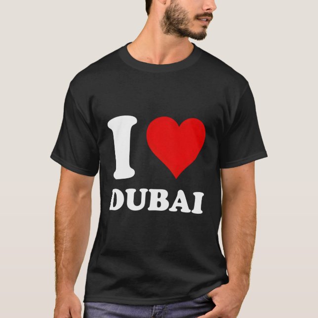 Camiseta Eu Amo Dubai (Frente)