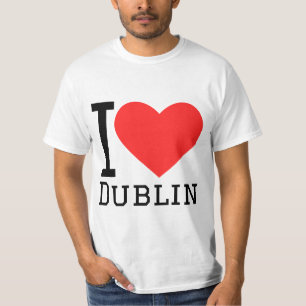 Camiseta Eu amo Dublin