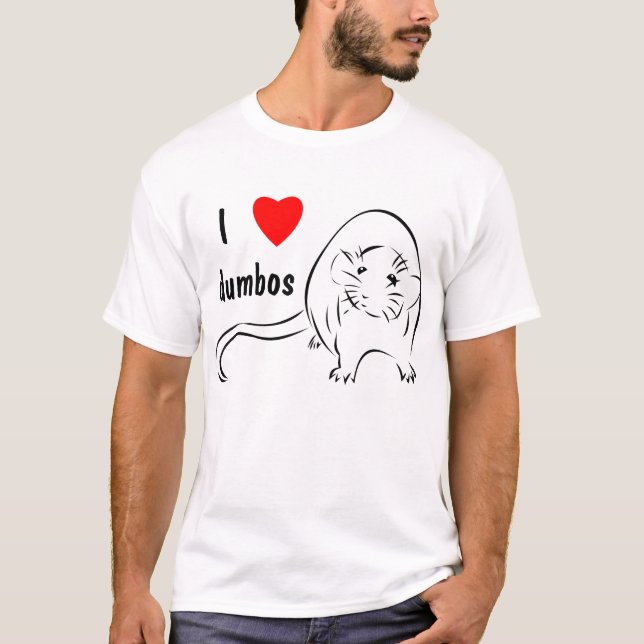 Camiseta Eu amo Dumbos (Frente)