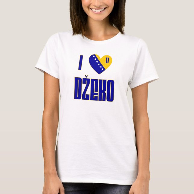 Camiseta Eu amo Dzeko (Frente)