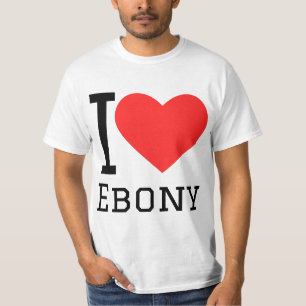 Camiseta Eu amo ébano