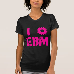 Camiseta EU AMO EBM Rosa Quente