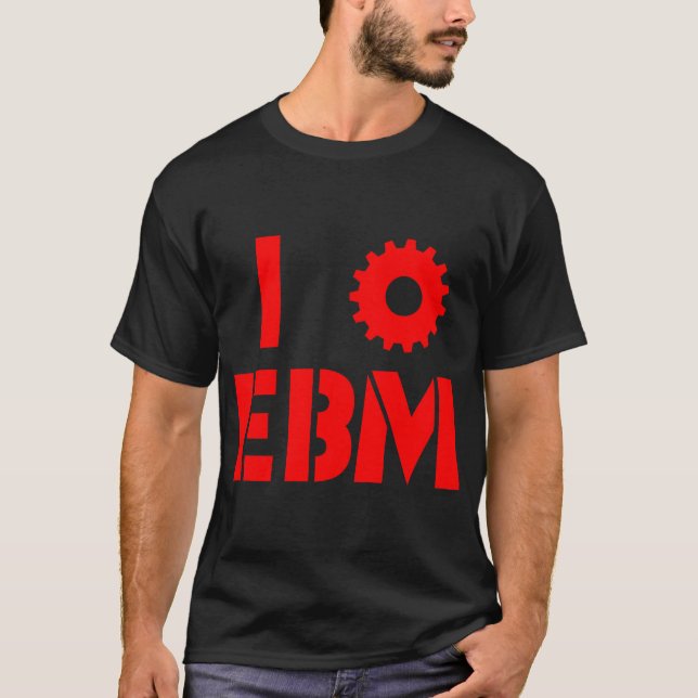 Camiseta EU AMO EBM Vermelho (Frente)
