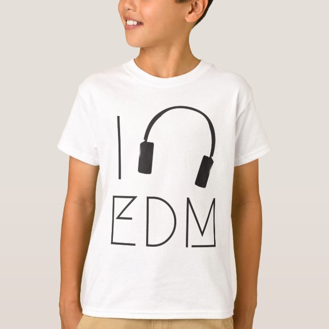 Camiseta Eu amo EDM (Frente)