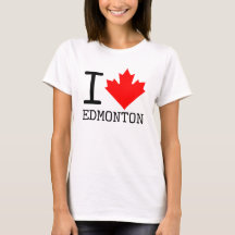 Eu Amo Edmonton, Alberta Canada Maple Leaf Women