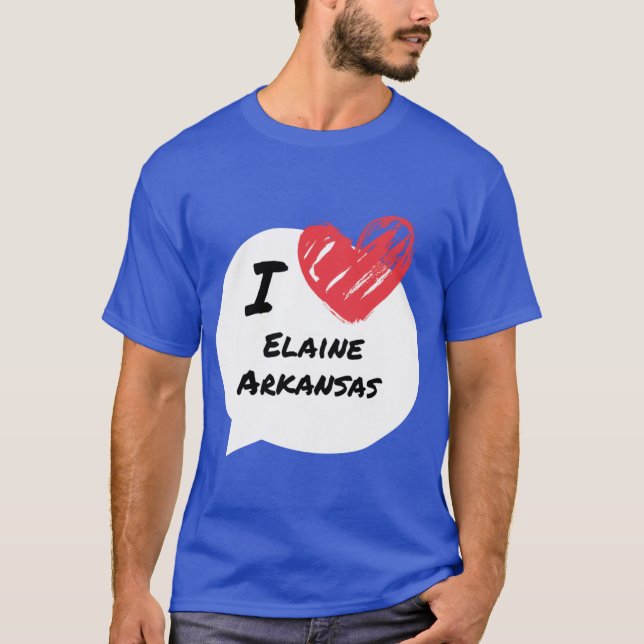 Camiseta Eu amo Elaine Arkansas (Frente)