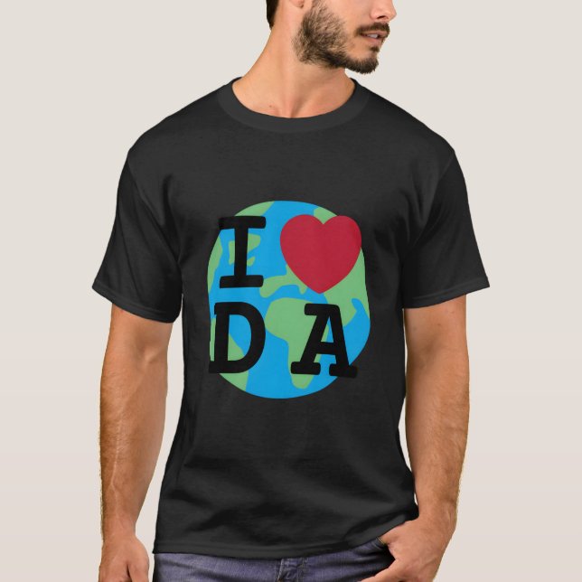Camiseta Eu Amo Ele David Attenborough Fã É (Frente)