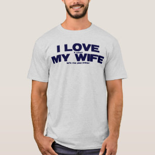Camiseta EU AMO (ele quando) MINHA ESPOSA (me deixa jogar o