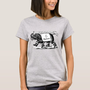 Camiseta Eu Amo Elefantes
