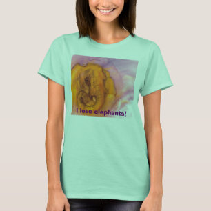 Camiseta Eu amo elefantes!