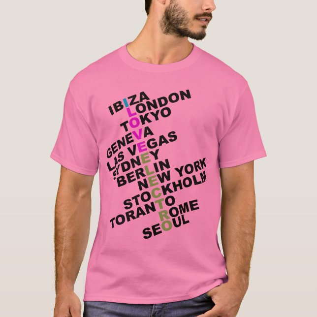 Camiseta Eu amo Eletro Worldwide (Frente)