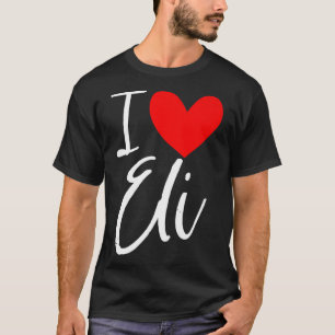 Camiseta Eu Amo Eli Nome Menina Personalizada Mulher Amiga