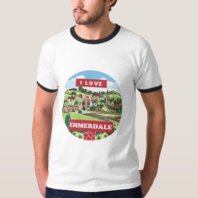 Camiseta EU AMO EMMERDALE" Tee Fanático (Frente)