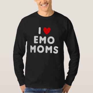 Camiseta Eu Amo Emo Mães Engraçado Coração Vermelho 1