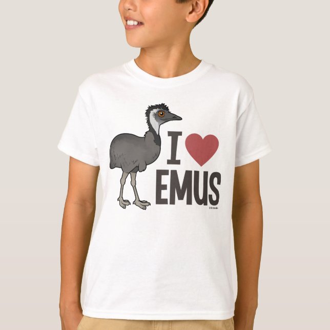 Camiseta Eu amo Emus (Frente)