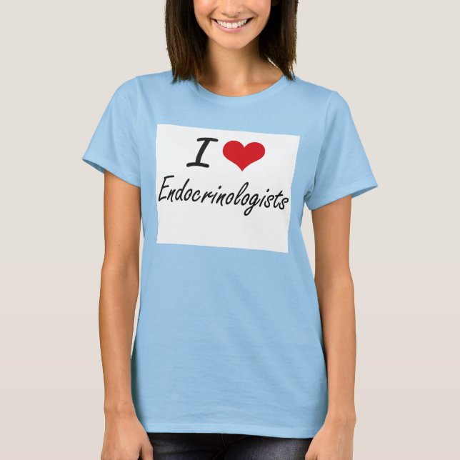 Camiseta Eu amo endocrinologistas (Frente)