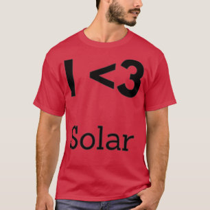 Camiseta Eu amo energia solar