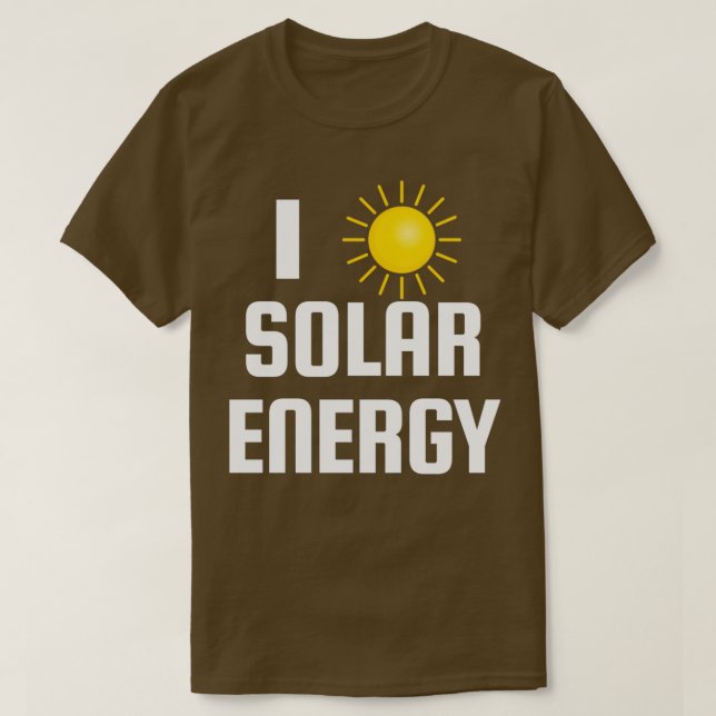 Camiseta Eu amo energia solar 2 (Frente do Design)