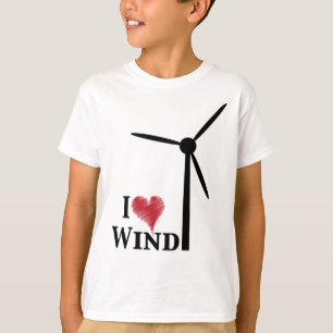 Camiseta eu amo energias eólicas