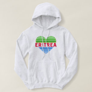 Camiseta Eu Amo Eritreia, Coração Eritreia