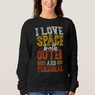 Camiseta Eu Amo Espaço Tanto Fora Como Pessoal Engraçado Pr