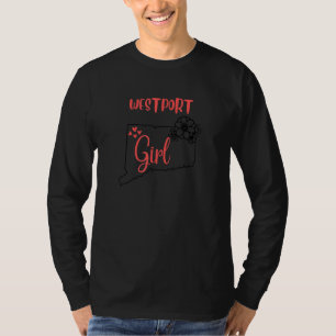 Camiseta Eu Amo Estado De Connecticut Flor Desenho Westpor