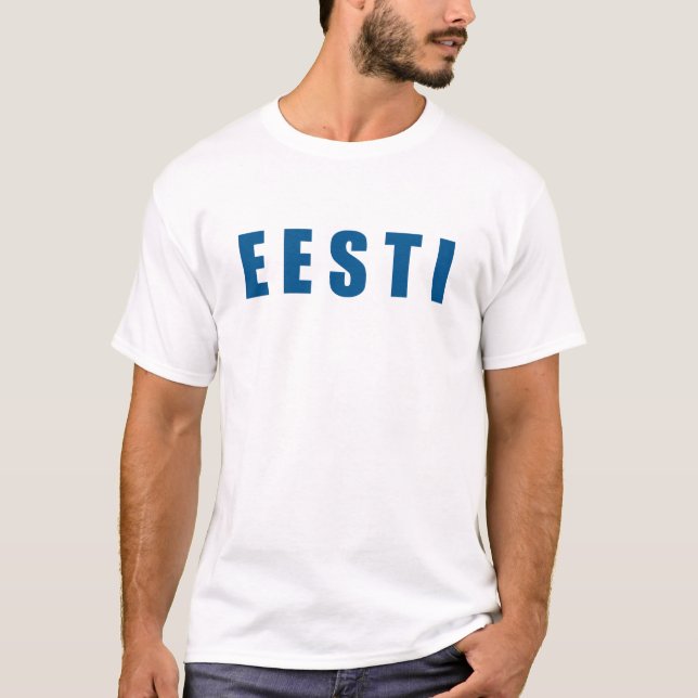 Camiseta Eu amo Estônia Eesti (Frente)