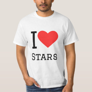 Camiseta Eu amo estrelas