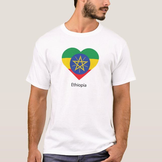 Camiseta Eu Amo Etiópia (Frente)