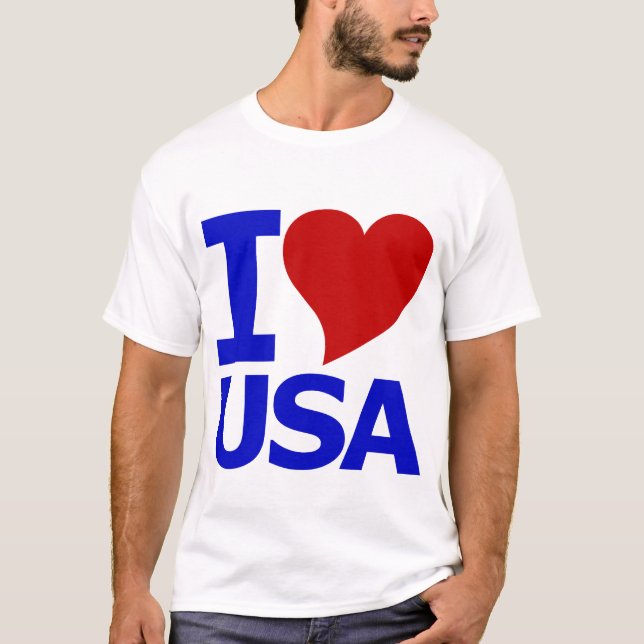 CAMISETA EU AMO EUA (Frente)