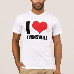Camiseta Eu amo Evansville