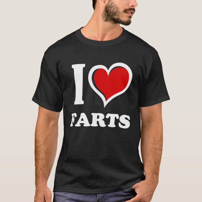 Camiseta Eu Amo Farts I Heart (Frente)