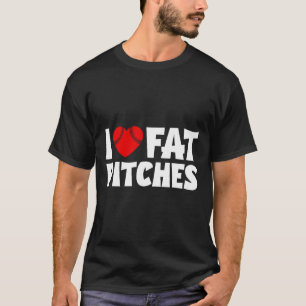Camiseta Eu Amo Fat Pitches Coração Bysebyll Design Eu Cora