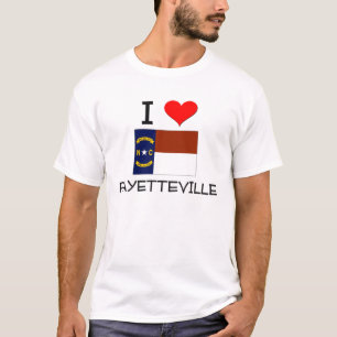 Camiseta Eu amo Fayetteville North Carolina