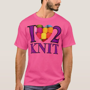 Camiseta Eu Amo Fazer Tricô