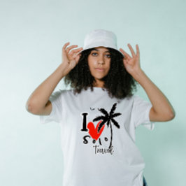 Camiseta Eu Amo Férias Solo Viagem