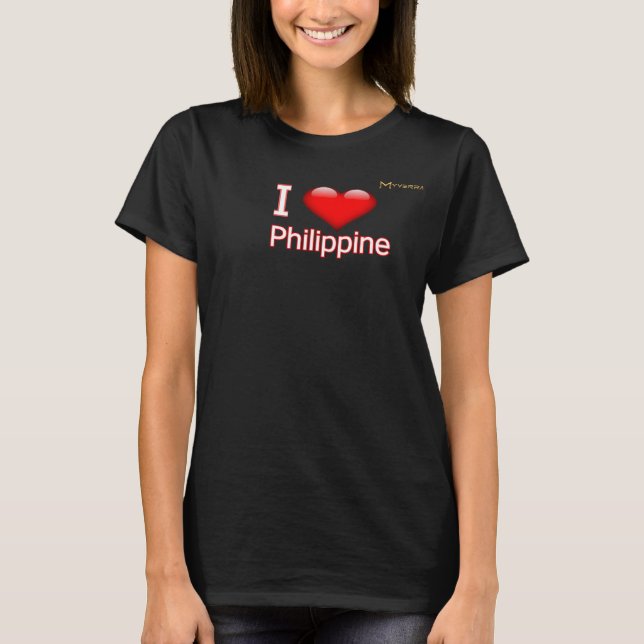 Camiseta Eu amo Filipinas (Frente)