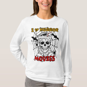 CAMISETA EU AMO FILMES DE TERROR