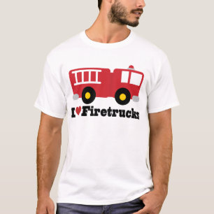 Camiseta Eu amo Firetrucks