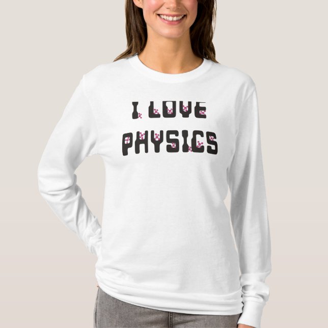 Camiseta Eu amo Física (Frente)