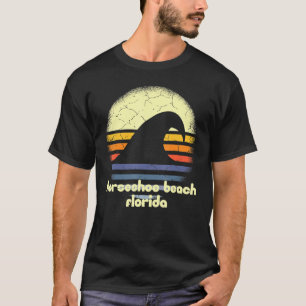 Camiseta Eu Amo Fl De Onda Do Oceano Da Flórida De Ferradur