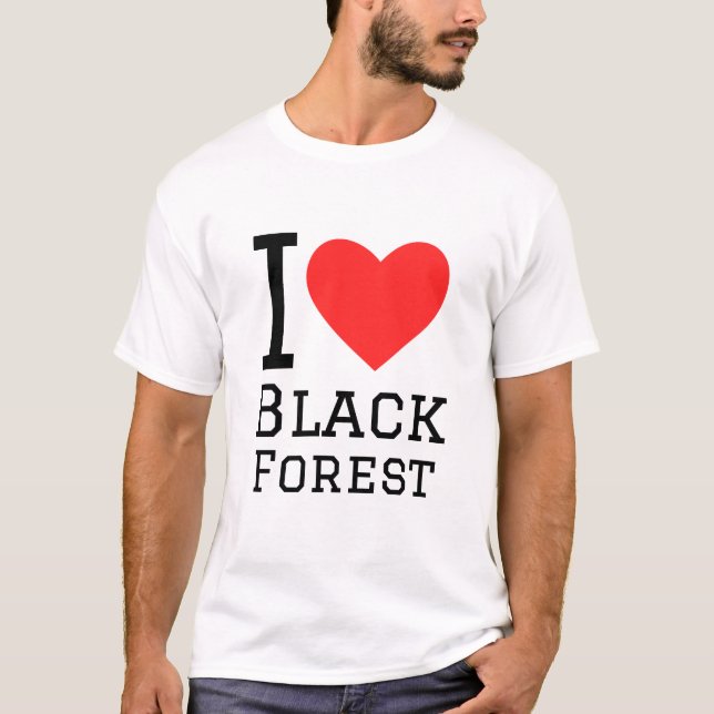 Camiseta Eu amo Floresta Negra (Frente)