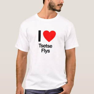 Camiseta eu amo flys do tsetse