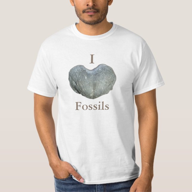 Camiseta Eu Amo Fossils (Frente)