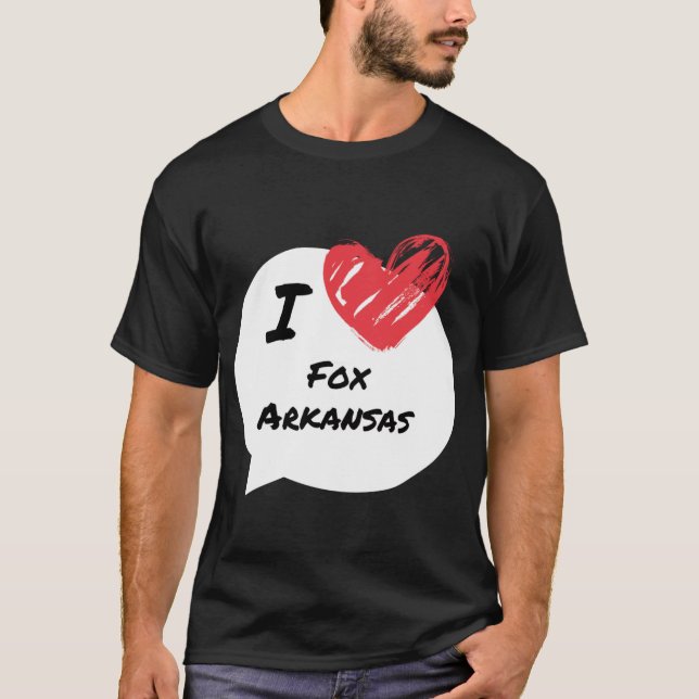 Camiseta Eu amo Fox Arkansas (Frente)