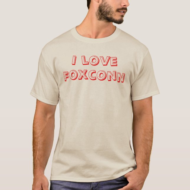 Camiseta Eu amo Foxconn (Frente)