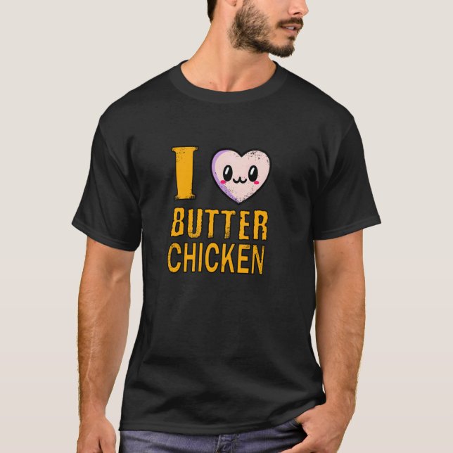 Camiseta Eu Amo Frango ao Manteiga  1 (Frente)